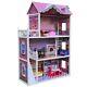 Large Wooden Doll House Julia+ 18pieces Furniture For Kids Furniture Joy And Fun