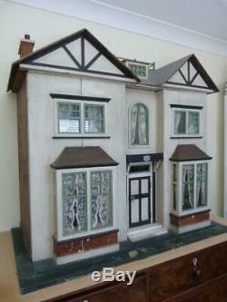 Large antique Edwardian dolls house with original papers'St Agatha's Vicarage