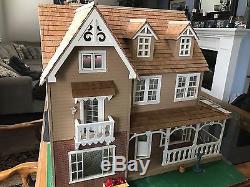 Large doll house hand made Victorian style need TLC