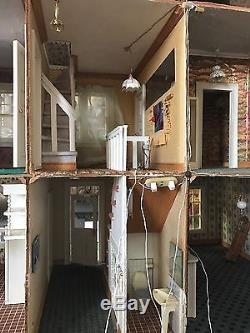 Large doll house hand made Victorian style need TLC