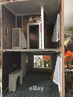 Large doll house hand made Victorian style need TLC