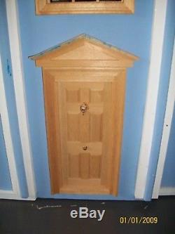 Large wooden dolls house hand made fully furnished
