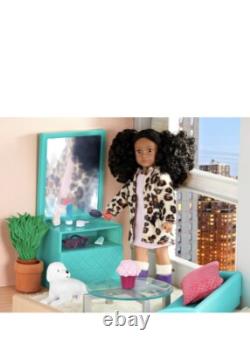 Lori LO37071Z House & Accessories for Mini Trendy Playset with Doll & 3