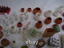 Lot of 250+ Doll House Miniatures Vintage