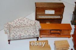 Lot of Vintage Wooden Miniature Doll House Furniture