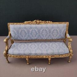 Louis XV 1/12 Miniature Dollshouse Sofa and Armchairs Style by Robert Dawson