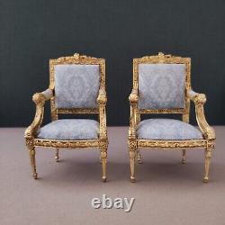 Louis XV 1/12 Miniature Dollshouse Sofa and Armchairs Style by Robert Dawson