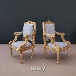 Louis XV 1/12 Miniature Dollshouse Sofa and Armchairs Style by Robert Dawson