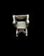Lovely Miniature Sterling Silver Arm Chair / Dolls House Furniture- Hallmarked