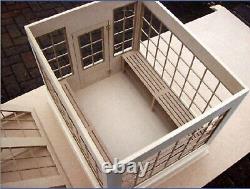 MDF Wooden Flat Pack Unglazed 112th Greenhouse Kit Dolls House Miniature Garden