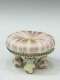 Mackenzie-childs Miniature Tuffet Ottoman Ceramic Legs Courtly Check Doll House