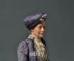 Maggie Smith as Lady Crawley, Miniature 112, OOAK, Art Sculpture by AMSTRAM