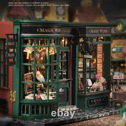 Magical Doll House Wooden Miniature DIY Assembly Building Model Toys Kit Gift