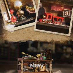 Magical Doll House Wooden Miniature DIY Assembly Building Model Toys Kit Gift