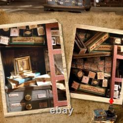 Magical Doll House Wooden Miniature DIY Assembly Building Model Toys Kit Gift