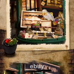 Magical Doll House Wooden Miniature DIY Assembly Building Model Toys Kit Gift