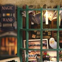 Magical Doll House Wooden Miniature DIY Assembly Building Model Toys Kit Gift