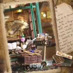 Magical Doll House Wooden Miniature DIY Assembly Building Model Toys Kit Gift