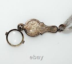 Magnifier Vintage Miniature Dolly Doll's House Glasses Pendant 1900