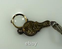 Magnifier Vintage Miniature Dolly Doll's House Glasses Pendant 1900