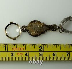 Magnifier Vintage Miniature Dolly Doll's House Glasses Pendant 1900