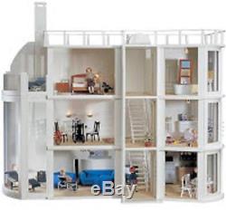 Malibu Beach Modern Art Deco Dolls House Unpainted Flat Pack Kit 112 Scale