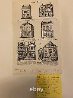 Matching pair of G & J Lines Bros fully furnished'Kits Coty' dolls houses c1910