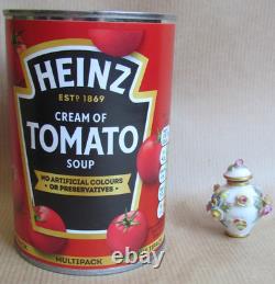 Meissen True Miniature Dolls House Lidded Urn Applied Flowers C1885 (12660)