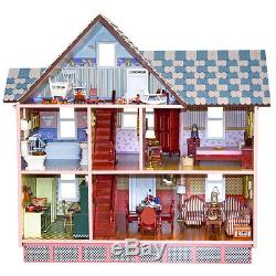 Melissa & Doug Victorianisches Puppenhaus / Puppenstube aus Holz
