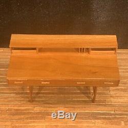 Mid Century Modern Artisan Patie Johnson Johnson Loving Miniature Desk 1/12