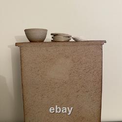 Mike Pollard Studio Pottery Miniature Welsh Dresser Display Cabinet Dolls House