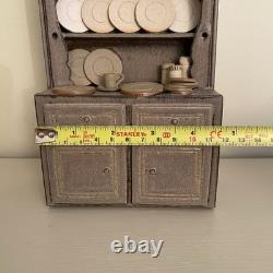 Mike Pollard Studio Pottery Miniature Welsh Dresser Display Cabinet Dolls House