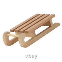 Mini Miniature Sledge Handmade 1/12 Wooden ModelSnow Sled Doll House Accessories