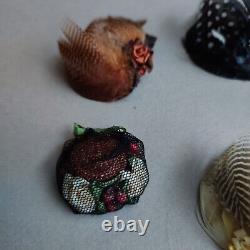 Miniature 1/12 Dollshouse Lot of 5 Hats by Marie France Beglan