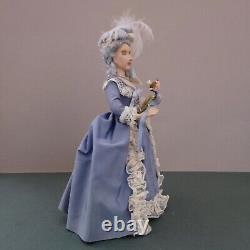 Miniature 1/12th Dollshouse lady doll Marie Antoniette In 18th Century Fashion