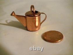 Miniature Doll House Copper Accessories Wishing Well Champagne Cart Watering Can