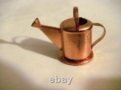 Miniature Doll House Copper Accessories Wishing Well Champagne Cart Watering Can