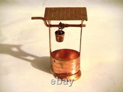 Miniature Doll House Copper Accessories Wishing Well Champagne Cart Watering Can