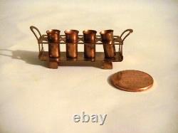 Miniature Doll House Copper Accessories Wishing Well Champagne Cart Watering Can