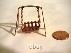 Miniature Doll House Copper Accessories Wishing Well Champagne Cart Watering Can