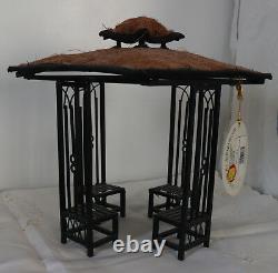 Miniature Doll House Fairy Gardewn Gazebo Sallers Sampler Austram Gothic