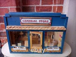 Miniature Doll House General Store With Numerous Store Items