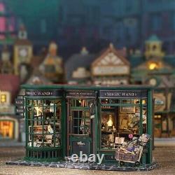 Miniature Doll House Kit with, European Vintage Magic Doll House Wooden Kit