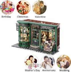 Miniature Doll House Kit with, European Vintage Magic Doll House Wooden Kit