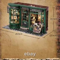 Miniature Doll House Kit with, European Vintage Magic Doll House Wooden Kit