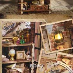 Miniature Doll House Kit with, European Vintage Magic Doll House Wooden Kit