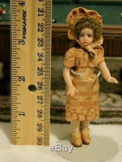 Miniature Doll Porcelain Girl Dollhouse 112 Artist Pat Boldt