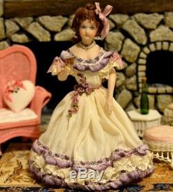 Miniature Doll Porcelain Lady Dollhouse 112 Artist Marie Eisman