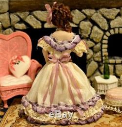 Miniature Doll Porcelain Lady Dollhouse 112 Artist Marie Eisman