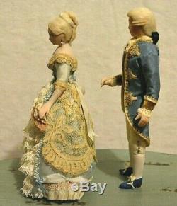 Miniature Doll Porcelain Lady Dollhouse 112 Man Woman Pair Artist Deidra Spann